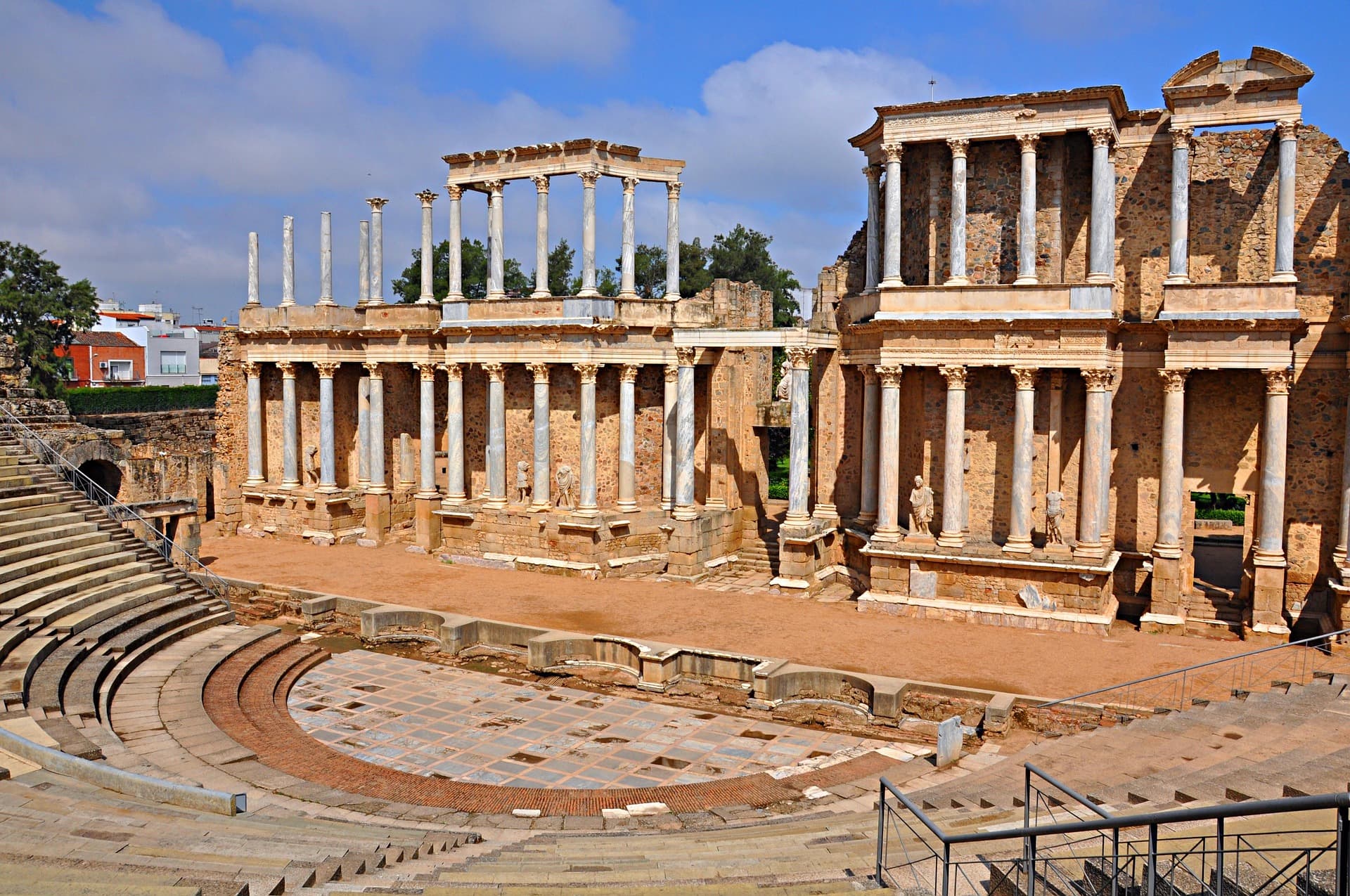 Ruinas romanas de Mérida, escenario de la Semana Santa
