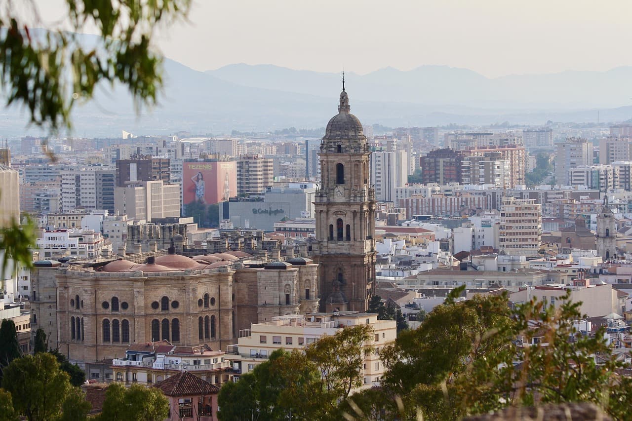 Vista de procesión en Málaga